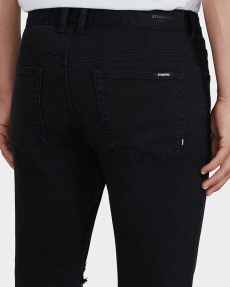 BLACK MENS CLOTHING STANDARD JEAN CO JEANS - 17554100037