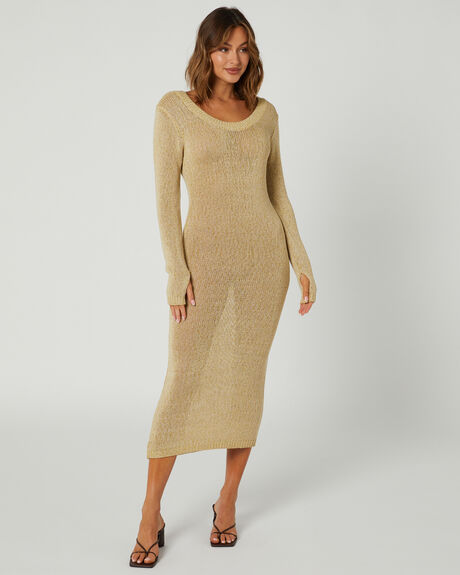 GOLDEN WOMENS CLOTHING TIGERLILY DRESSES - T621428GOL