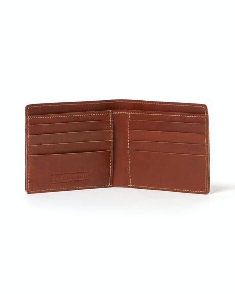 TAN MENS ACCESSORIES STITCH AND HIDE WALLETS - MW_CONNOR_BFTAN