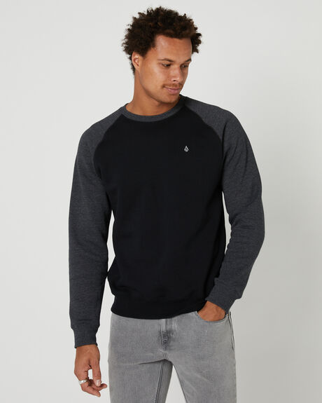 BLACK MENS CLOTHING VOLCOM JUMPERS - A4632215BLK