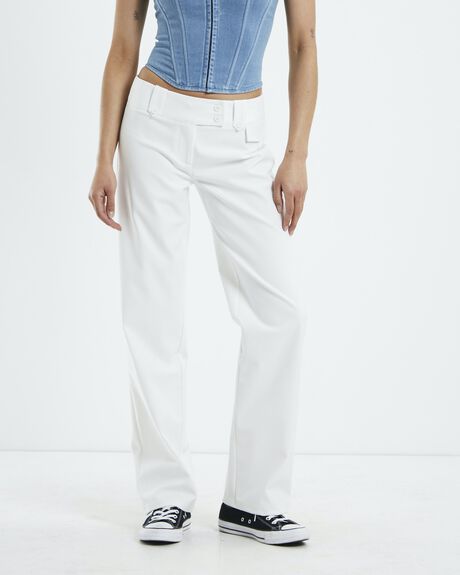 WHITE WOMENS CLOTHING NEON HART PANTS - 52160100022