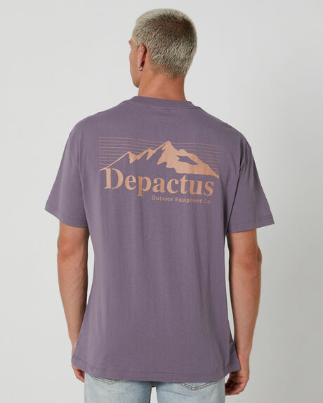 WASHED PURPLE MENS CLOTHING DEPACTUS T-SHIRTS + SINGLETS - DEMS23232-PUR