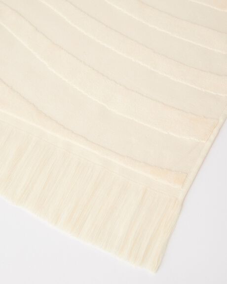 WHITE WOMENS ACCESSORIES THE BEACH PEOPLE TOWELS - TB.T104.14.R