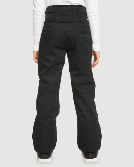 TRUE BLACK SNOW KIDS ROXY SNOW PANTS - ERGTP03045-KVJ0