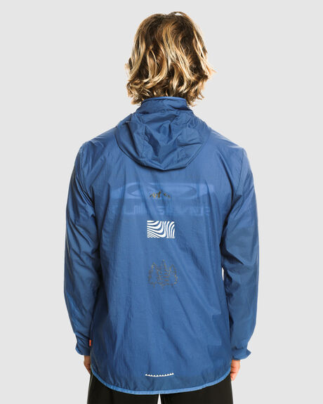 SNORKEL BLUE MENS CLOTHING QUIKSILVER JACKETS - EQYJK03944-BRT0