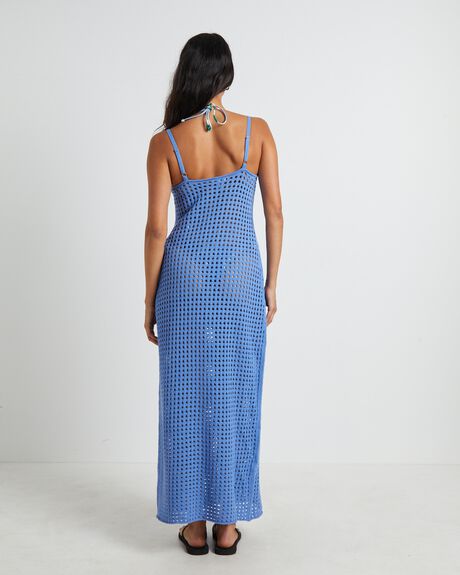 BLUE WOMENS CLOTHING SUBTITLED DRESSES - 1000105615-BLU-XXS