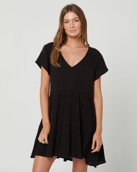 BLACK WOMENS CLOTHING RIP CURL DRESSES - GDRFW90090