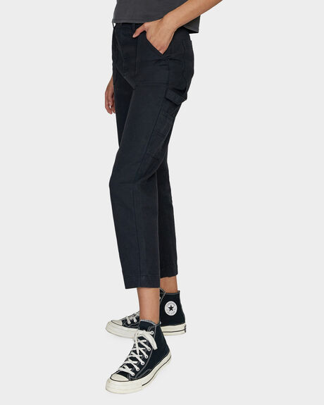 TRUE BLACK WOMENS CLOTHING RVCA PANTS - AVJNP00182-TUB