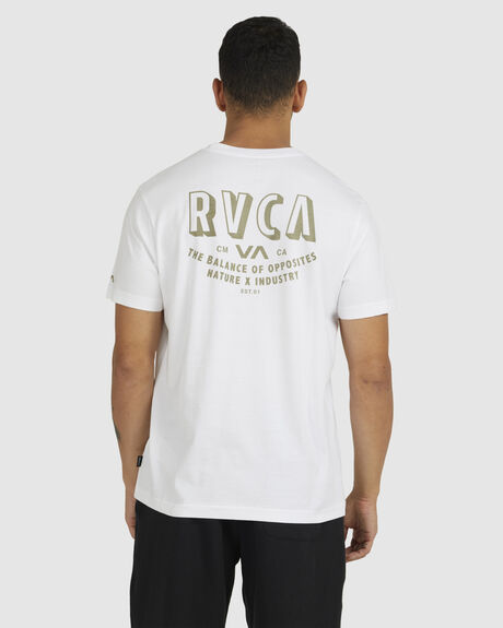 WHITE MENS CLOTHING RVCA GRAPHIC TEES - UVYZT00425-WHT