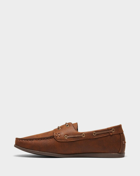 TAN MENS FOOTWEAR UNCUT FASHION SHOES - MDEC1905TAN