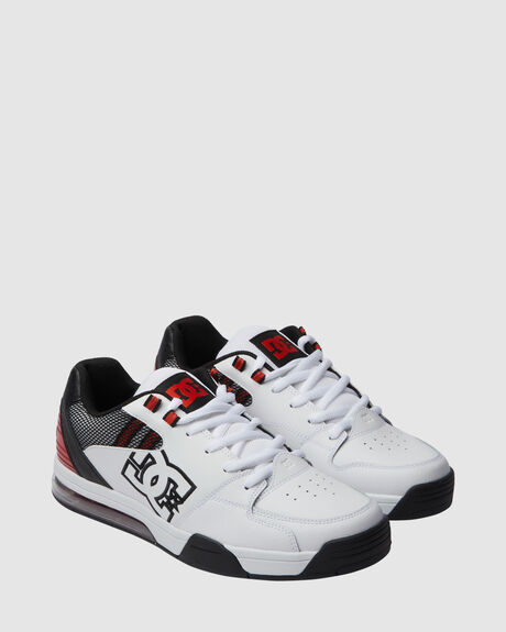 WHITE BLACK RED MENS FOOTWEAR DC SHOES SNEAKERS - ADYS200075-XWKR