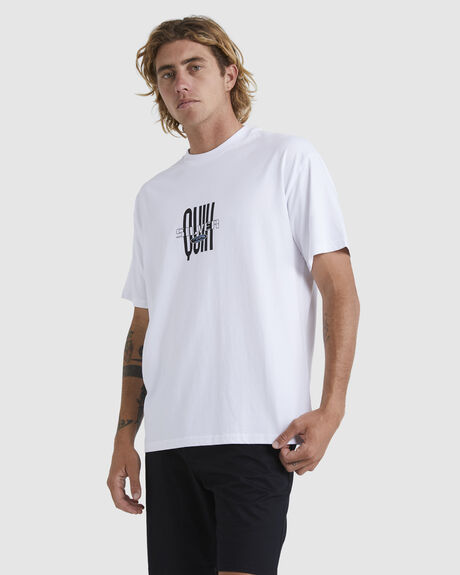 WHITE MENS CLOTHING QUIKSILVER GRAPHIC TEES - EQYZT07172-WBB0