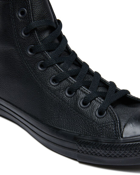 Converse Mens Chuck Taylor All Star Hi Top Leather Shoe - Black ...