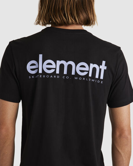 FLINT BLACK MENS CLOTHING ELEMENT T-SHIRTS + SINGLETS - ULYZT00196-FBK