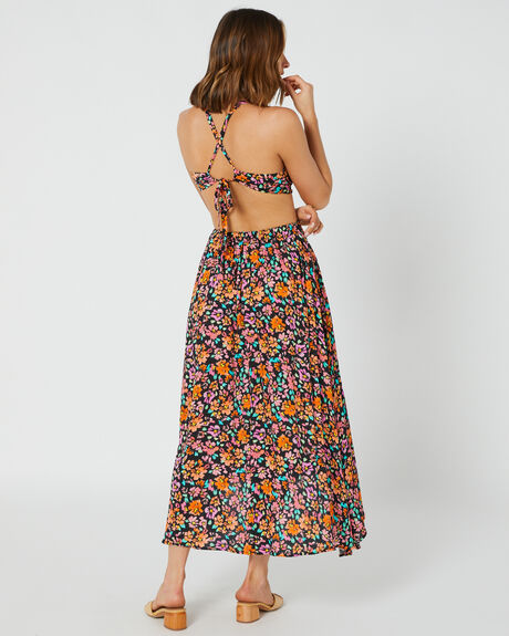 MIDNIGHT PANSY WOMENS CLOTHING TIGERLILY DRESSES - T621447MID