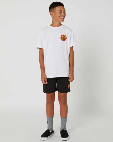 WHITE KIDS BOYS SANTA CRUZ TOPS - SB123-SS02WHI