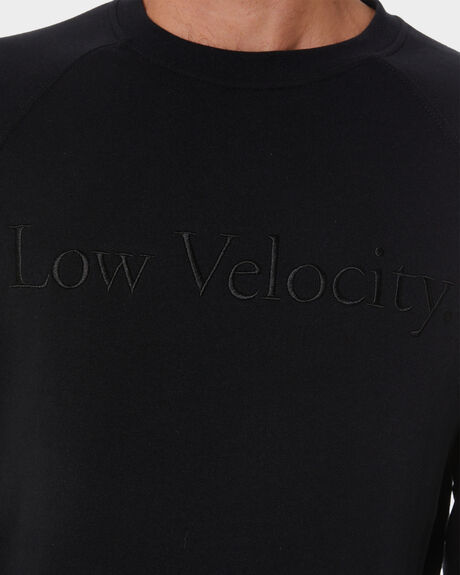 BLACK MENS CLOTHING GLOBE JUMPERS - GB02243000BLK