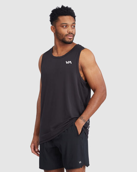 BLACK MENS CLOTHING RVCA SPORTSWEAR - V9031RST-BLK