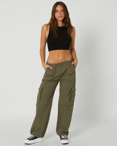 KHAKI WOMENS CLOTHING MISFIT PANTS - MT135603KHA