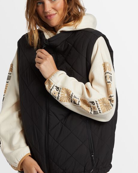 BLACK WOMENS CLOTHING BILLABONG COATS + JACKETS - ABJJK00191-BLK