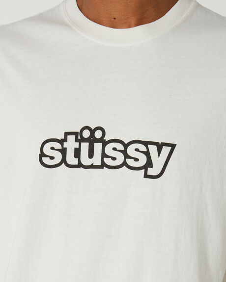 PIGMENT WASHED WHITE MENS CLOTHING STUSSY T-SHIRTS + SINGLETS - ST031013PWWHT
