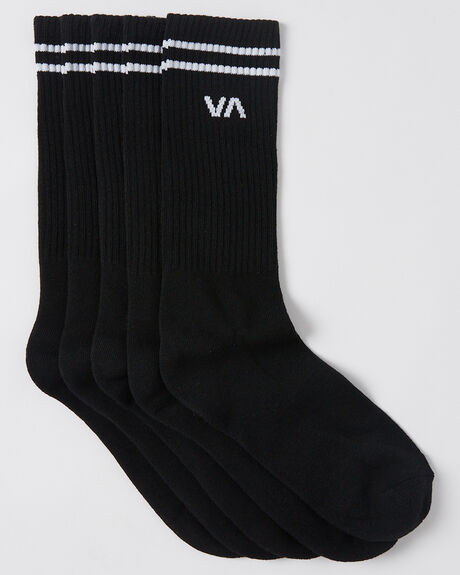 BLACK MENS ACCESSORIES RVCA SOCKS + UNDERWEAR - UVYAA00110BLK