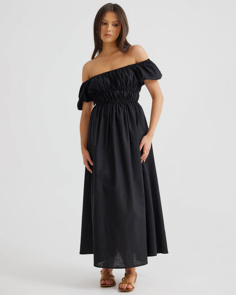 BLACK WOMENS CLOTHING SNDYS DRESSES - SFD801-BLK