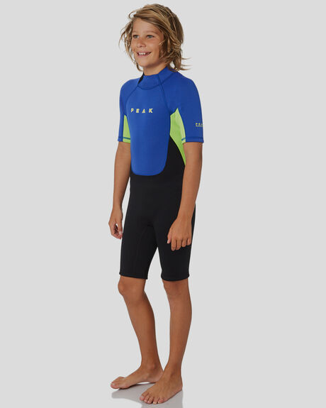 BLACK LIME SURF KIDS PEAK SPRINGSUITS - PM404J1288