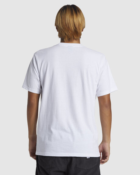 WHITE MENS CLOTHING QUIKSILVER T-SHIRTS + SINGLETS - AQYZT09602-WBB0
