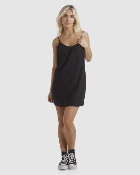 BLACK WOMENS CLOTHING BILLABONG DRESSES - UBJWD00145-BLK