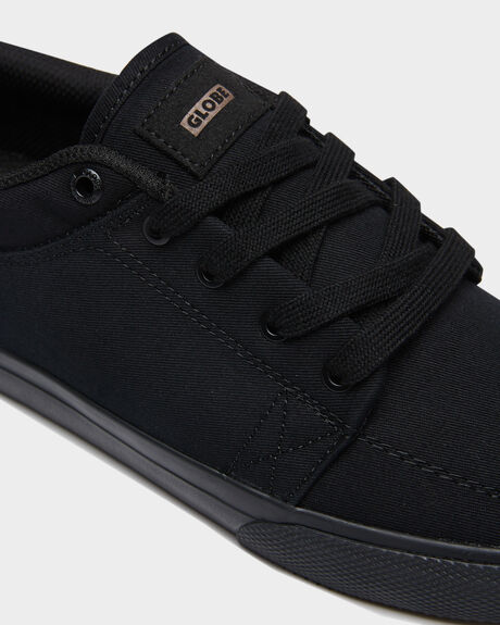BLACK BLACK MENS FOOTWEAR GLOBE SNEAKERS - GBGSBKBK