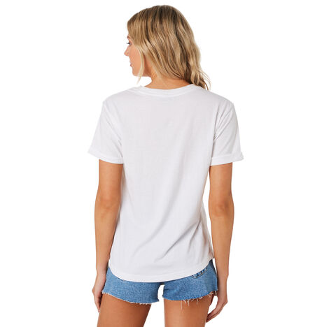 WHITE WOMENS CLOTHING SWELL TEES - S8201011WHI