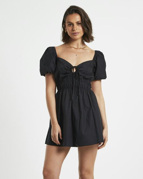 BLACK WOMENS CLOTHING SUBTITLED DRESSES - 1000105788-BLK-XS