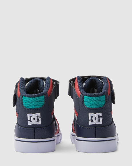 HEATHER GREY NAVY KIDS YOUTH BOYS DC SHOES SNEAKERS - ADBS300324-HN0
