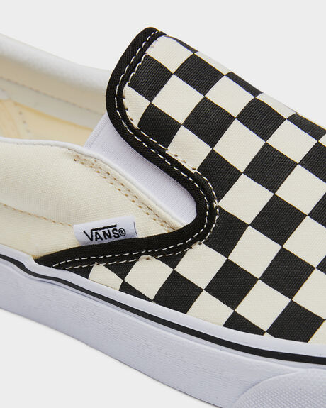 BLACK/WHITE CHECKER MENS FOOTWEAR VANS SNEAKERS - VN-0EYEBWW 