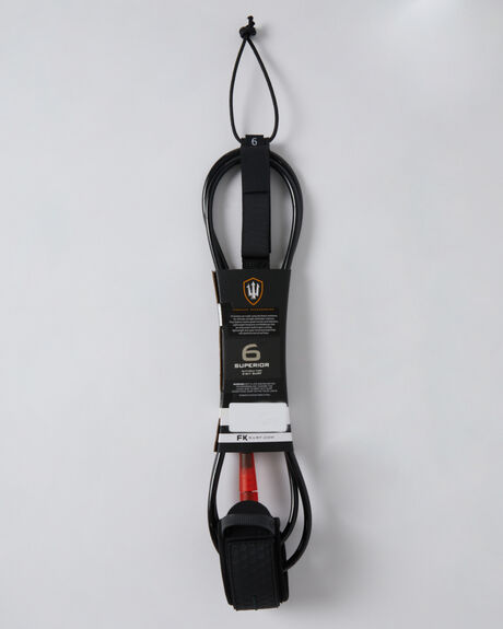 BLACK RED SURF ACCESSORIES FK SURF LEASHES - 1281-BLKRD