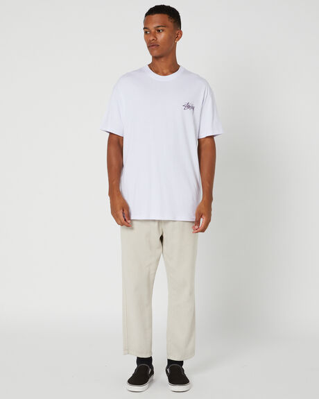 WHITE MENS CLOTHING STUSSY GRAPHIC TEES - ST036008WHITE