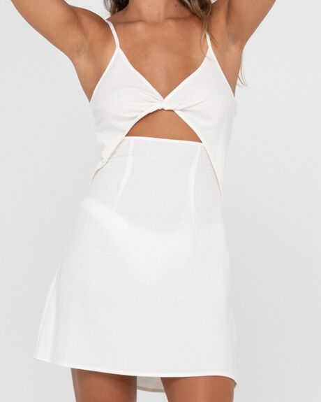 WHITE WOMENS CLOTHING RUSTY DRESSES - N23-DRL1268-WHT-06