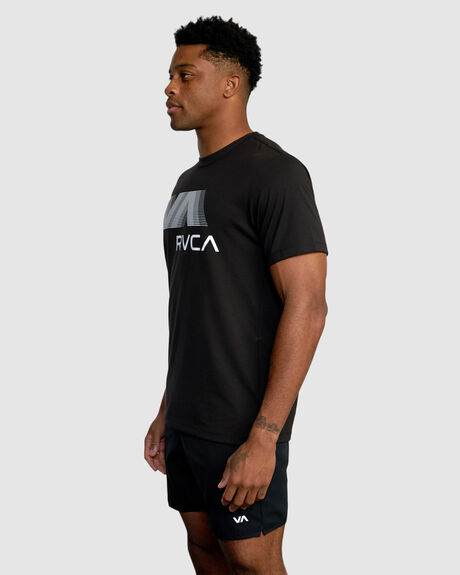 BLACK MENS CLOTHING RVCA SPORTSWEAR - AVYZT01370-BLK