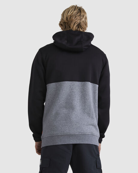 BLACK MENS CLOTHING QUIKSILVER HOODIES - UQMFT03035-KVJ0