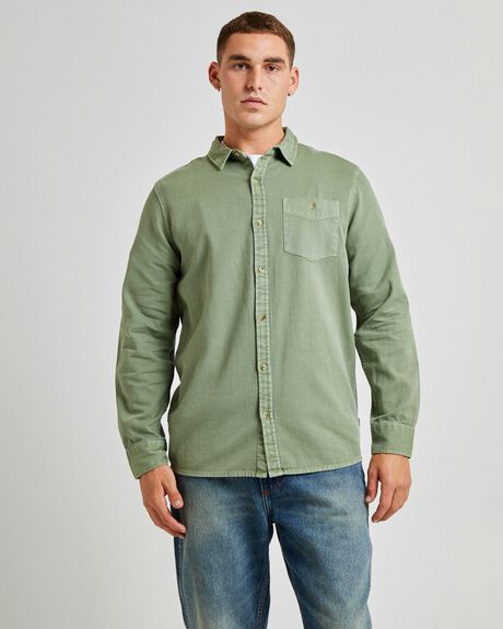 FADED ARMY MENS CLOTHING ROLLAS SHIRTS - GPM0001465-GRN-S