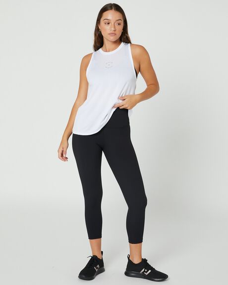 WHITE WOMENS ACTIVEWEAR DK ACTIVE TOPS - DK11-005-WHT-XS