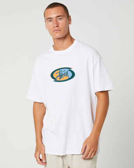 WHITE MENS CLOTHING STUSSY GRAPHIC TEES - ST035008WHITE
