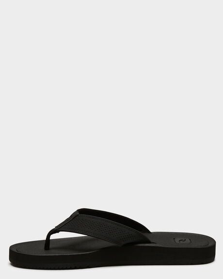 BLACK MENS FOOTWEAR RIP CURL SLIDES + THONGS - TCTG470090