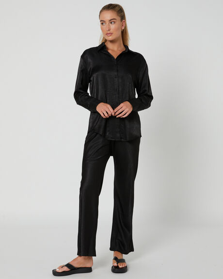 BLACK WOMENS CLOTHING THE HIDDEN WAY PANTS - H8232193BLK