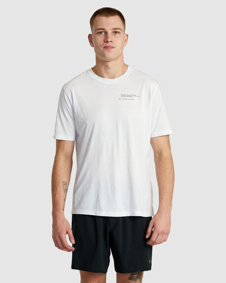 WHITE MENS CLOTHING RVCA T-SHIRTS + SINGLETS - AVYZT02030-WHT