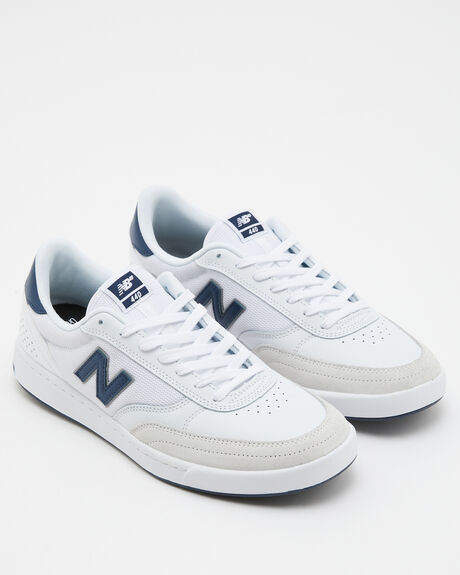 WHITE NAVY MENS FOOTWEAR NEW BALANCE SNEAKERS - NM440ZTS
