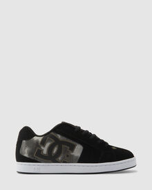 Dc Shoes Men s Net Shoes Black Green Print SurfStitch