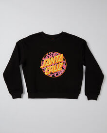 Santa Cruz Zebra Marble Dot Sweater Black SurfStitch