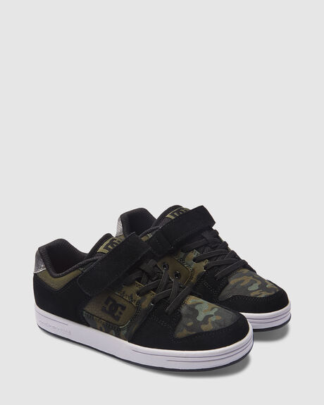 OLIVE CAMOUFLAGE KIDS YOUTH BOYS DC SHOES SNEAKERS - ADBS300378-CAA